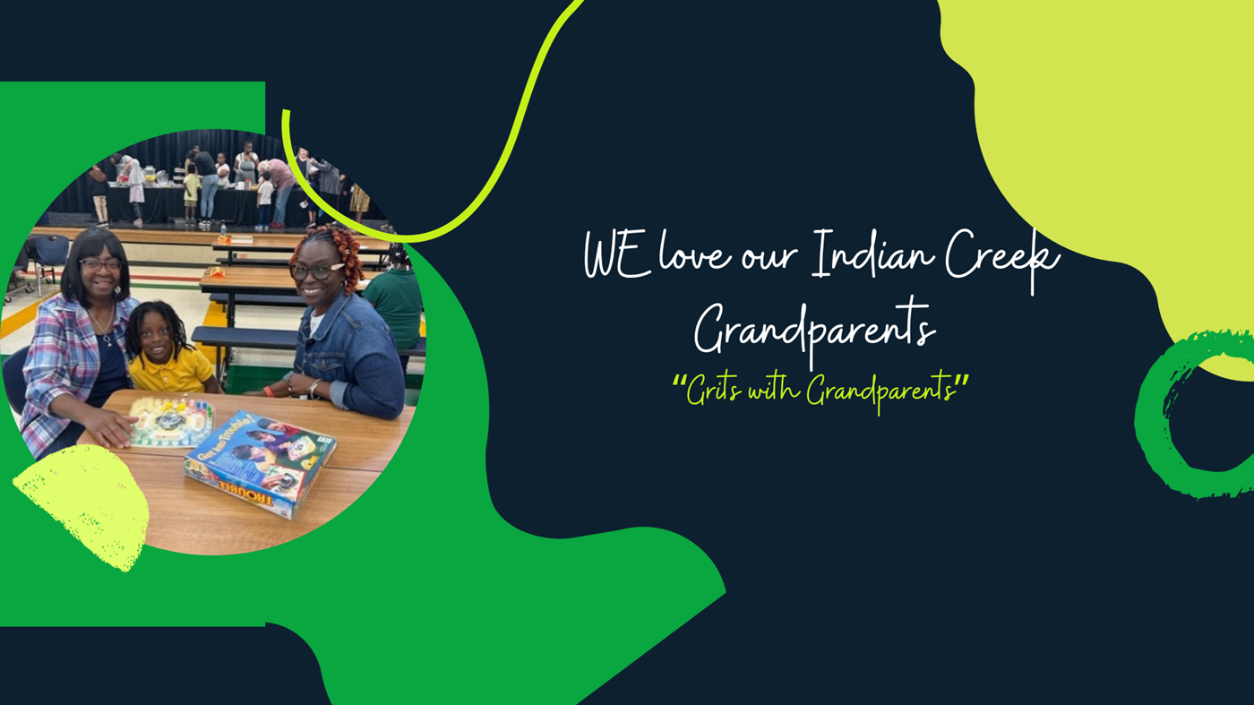 two women smiling with their grandson; we love our indian creek grandparents; &#34;grits with grandparents&#34;